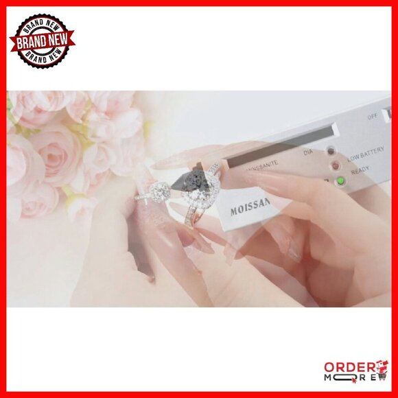 2CT Moissanite Halo Promise Ring Sterling Silver Size 7 - Picture 8 of 8